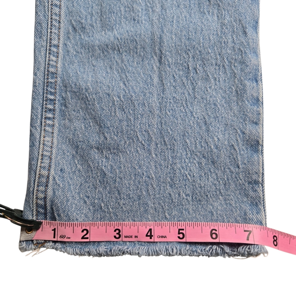Abercrombie & Fitch Women Sz 28 The 90s Straight Mid-Rise Medium Wash Denim Jean - Picture 15 of 15